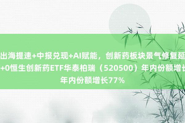 出海提速+中报兑现+AI赋能，创新药板块景气修复延续！T+0恒生创新药ETF华泰柏瑞（520500）年内份额增长77%