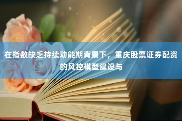 在指数缺乏持续动能期背景下，重庆股票证券配资的风控模型建设与