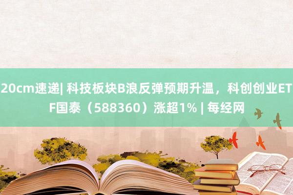 20cm速递| 科技板块B浪反弹预期升温，科创创业ETF国泰（588360）涨超1% | 每经网