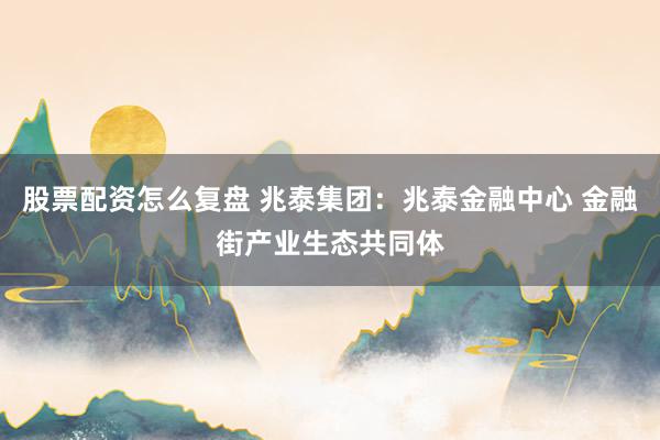 股票配资怎么复盘 兆泰集团:兆泰金融中心 金融街产业生态共同体